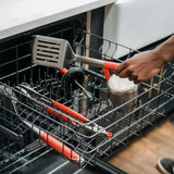 Kamado joe krafted stalen spatel (roestvrij staal rood)
