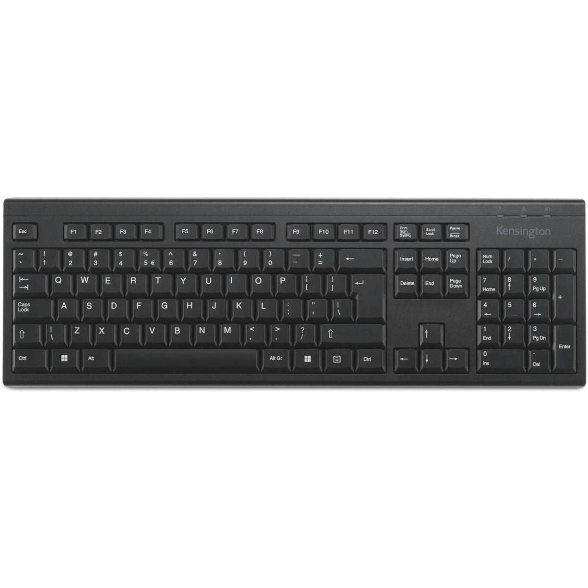 Clavier sans fil Kensington KB150 EQ (noir, disposition américaine (QWERTY), membrane, 100%)