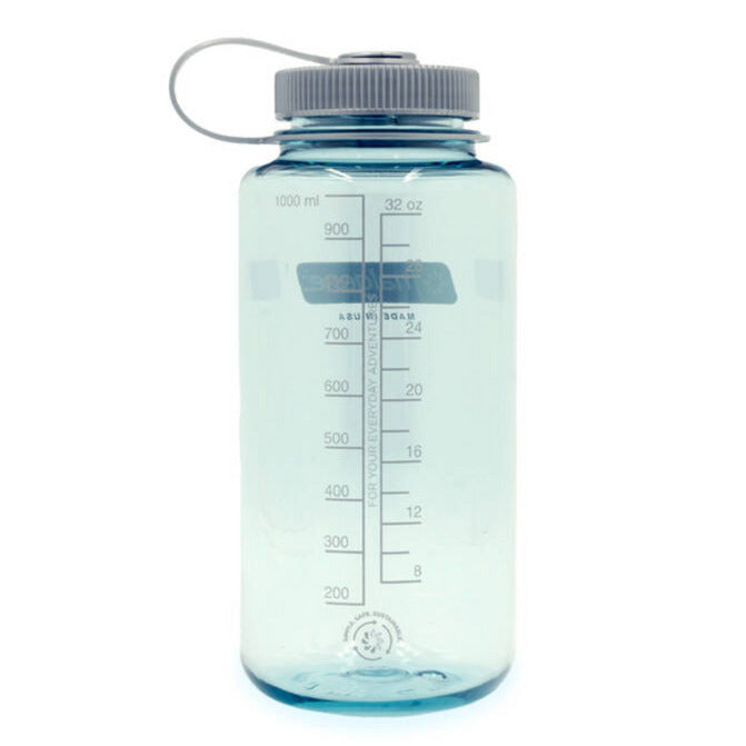 Bouteille d'eau de maintien à large ouverture Nalgene, gourde de 1 litre (bleu clair)