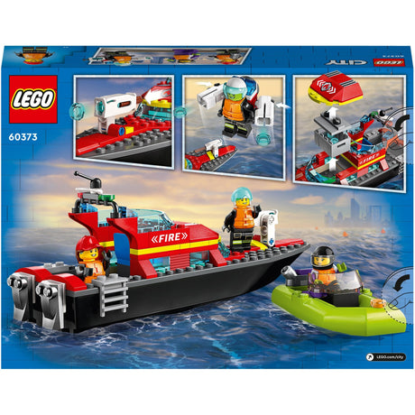 Le bateau de sauvetage des pompiers de Lego City 60373
