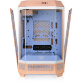 Thermaltake the tower 300 - peach fuzz mini tower behuizing (perzik | 3x usb-a | tempered glass)