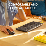 Logitech mk295 ensemble clavier et souris sans fil silencieux (noir, disposition internationale américaine (qwerty), 100 %)
