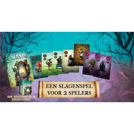 Jeu de cartes de réclamation White Goblin Games (néerlandais, 2 joueurs, 25 minutes, à partir de 10 ans)