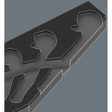 Wera clé à fourche auto-ajustable 6004 joker set 1 jeu d'outils (gris noir, jeu de clés à fourche auto-ajustables, dans insert en caoutchouc mousse pour chariot d'atelier)