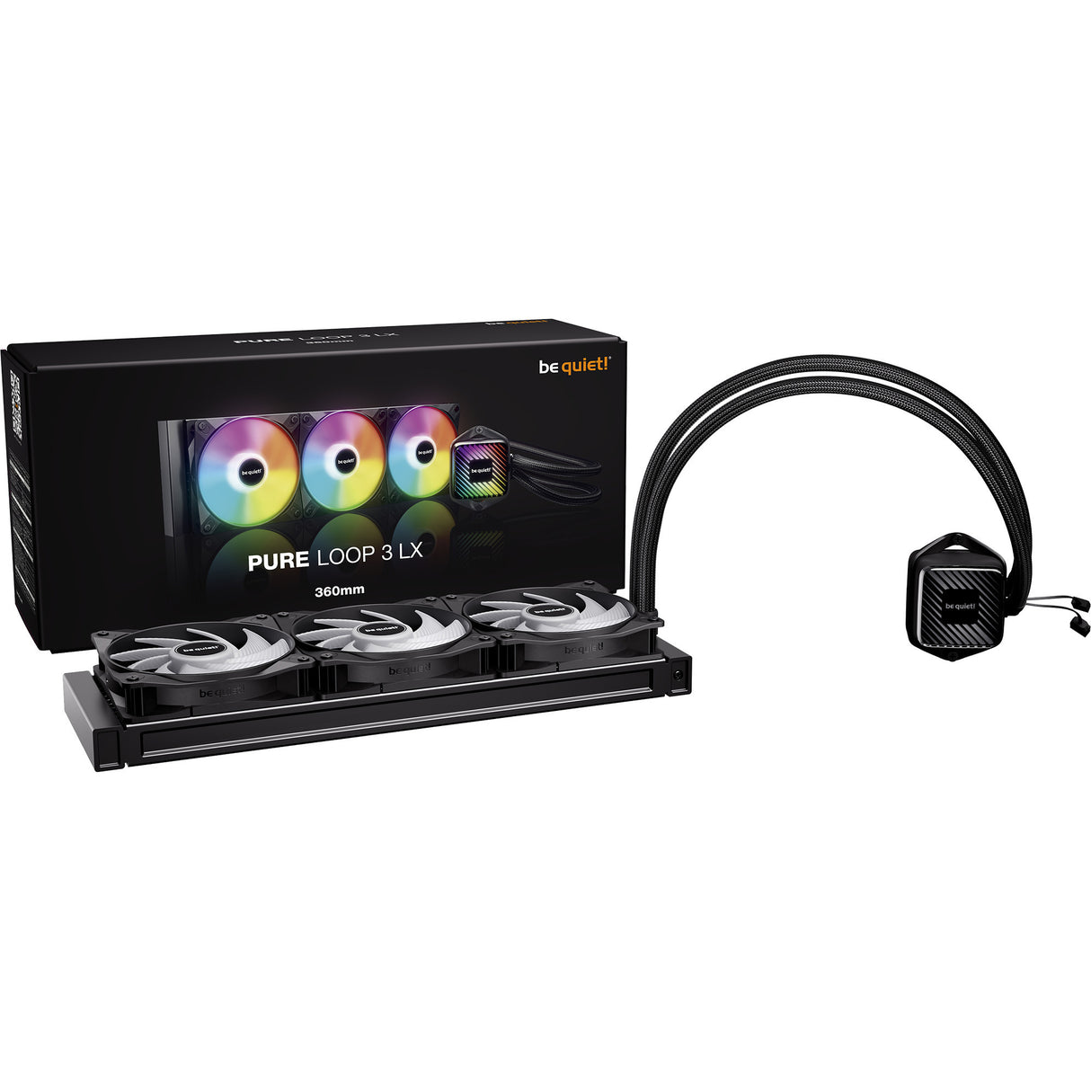 Soyez silencieux! refroidissement par eau pure loop 3 lx 360 (noir, pwm)