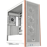 Thermaltake s370 ws snow midi tower behuizing (wit | 2x usb-a | 1x usb-c | tempered glass)