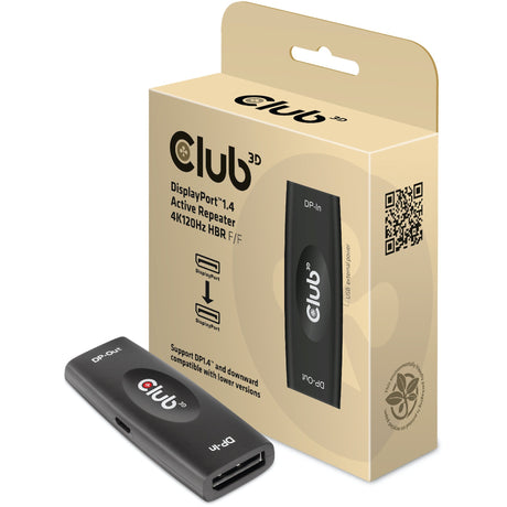 Câble répéteur actif Club 3D DisplayPort 1.4 4K120Hz HBR3 F F (noir)