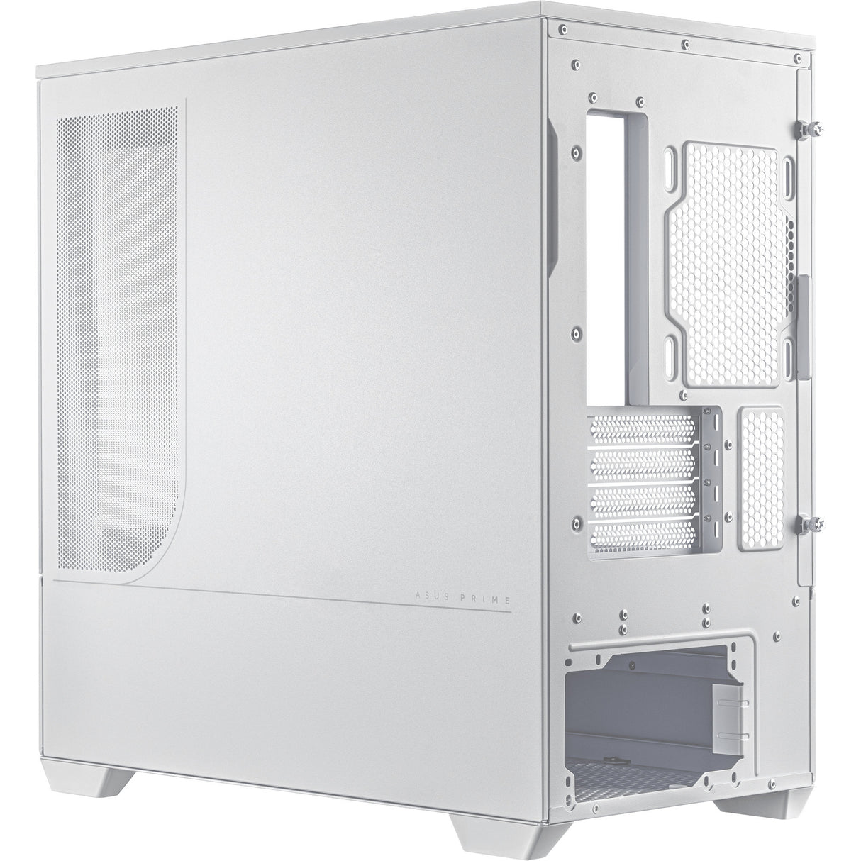 Boîtier tour midi Asus Prime Ap202 (blanc | 2x USB-A | 1x USB-C | RVB | Verre trempé)