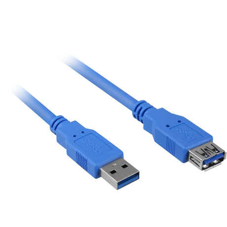 Câble d'extension Sharkoon USB 3.0 (bleu, 2 mètres)