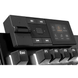 Soyez silencieux! Clavier de jeu mécanique RVB tactile silencieux à montage sombre (noir, disposition américaine (qwerty), tactile silencieux, 100 %, argb, touches pbt à double prise, station d'accueil multimédia)