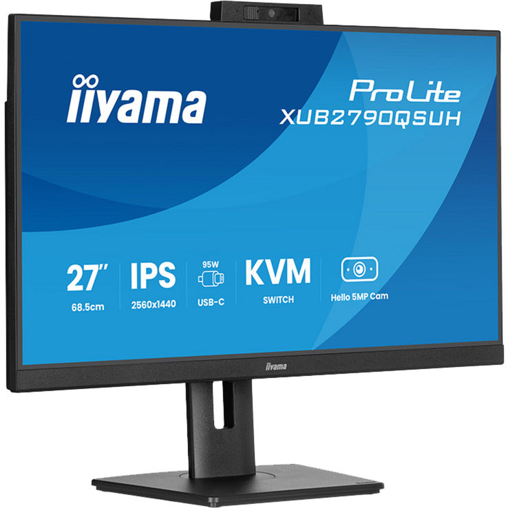 Moniteur Iiyama prolite xub2790qsuh-b2 27 (noir (mat), HDMI, port d'affichage, 2x USB-A, USB-B, 2x USB-C)
