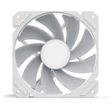 Sharkoon shark miroir rgb pwm ventilateur de boîtier inversé (blanc, 120 x 120 x 25 mm)