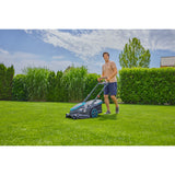 Gardena tondeuse à gazon powermax duo 46 36v (gris noir, 2x batterie et chargeur inclus)