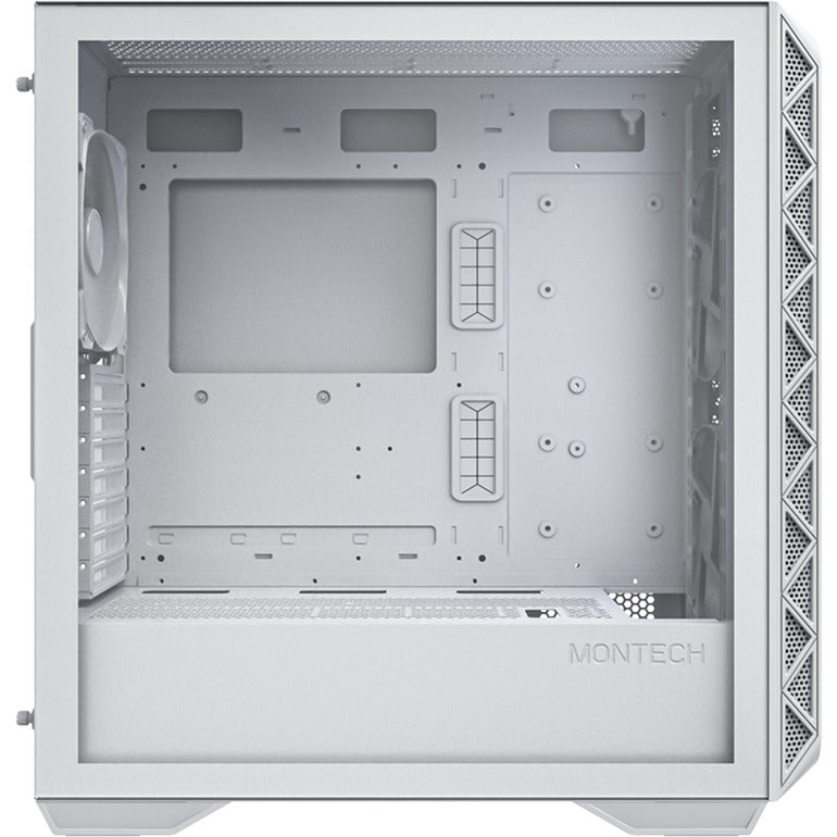 Boîtier tour midi Montech air 903 base (blanc | 2x USB-A | 1x USB-C | verre trempé)