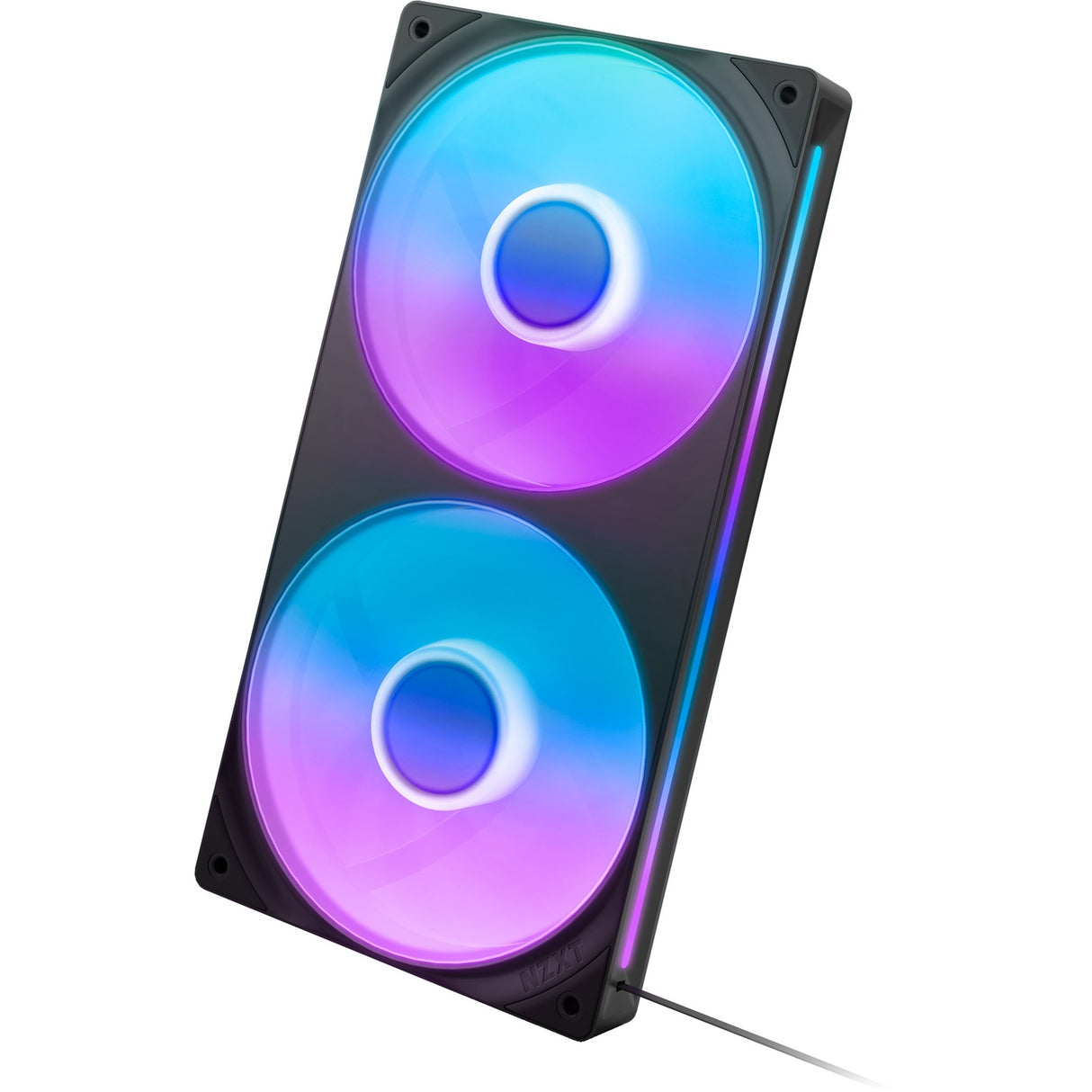 Nzxt f240 rgb core ventilateurs de boîtier (noir, 2 pièces, 240 x 120 x 26 mm)