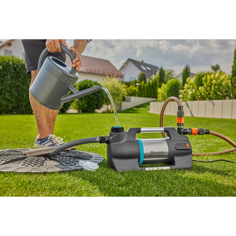 Gardena pompe d'arrosage 6300 SilentComfort (acier inoxydable gris foncé, 1050 watts | Bluetooth)