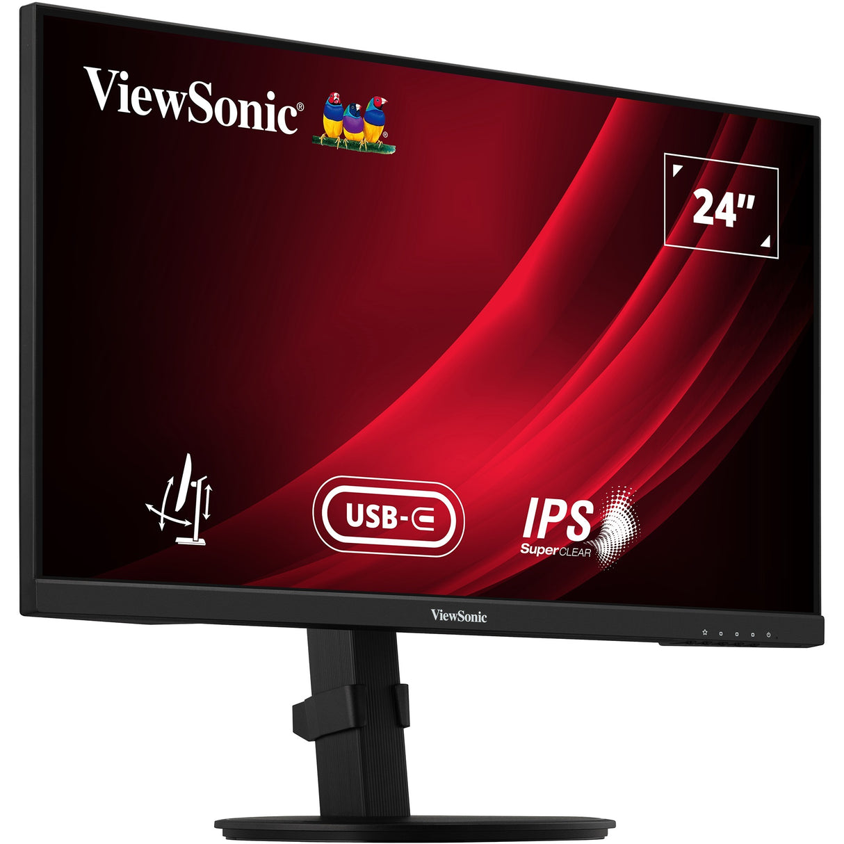 Moniteur Viewsonic vg2409-mhdu-2 24 (noir, 1x HDMI, 1x port d'affichage, USB-C, USB-A, USB-B, 100 Hz)