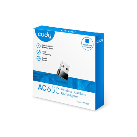 Adaptateur mini USB double bande sans fil Cudy ac650