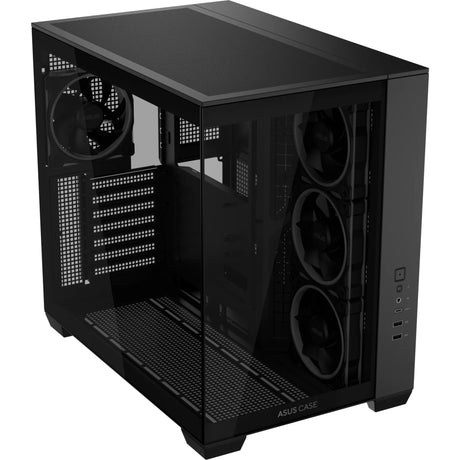 Boîtier tour midi Asus a32 plus (noir | 2x USB-A | 1x USB-C | RVB | verre trempé)