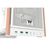 Thermaltake s370 ws snow midi tower behuizing (wit | 2x usb-a | 1x usb-c | tempered glass)