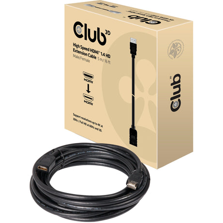 Câble HDMI 1.4 HD haute vitesse Club 3D (noir, 5 mètres)