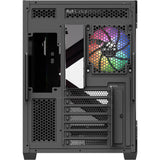 Boîtier tour midi Xyz PC Gear Qubex (noir | 2x USB-A | 1x USB-C | Verre trempé)