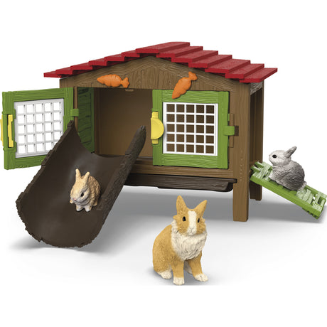 Clapier à lapin Schleich Farm World 42728