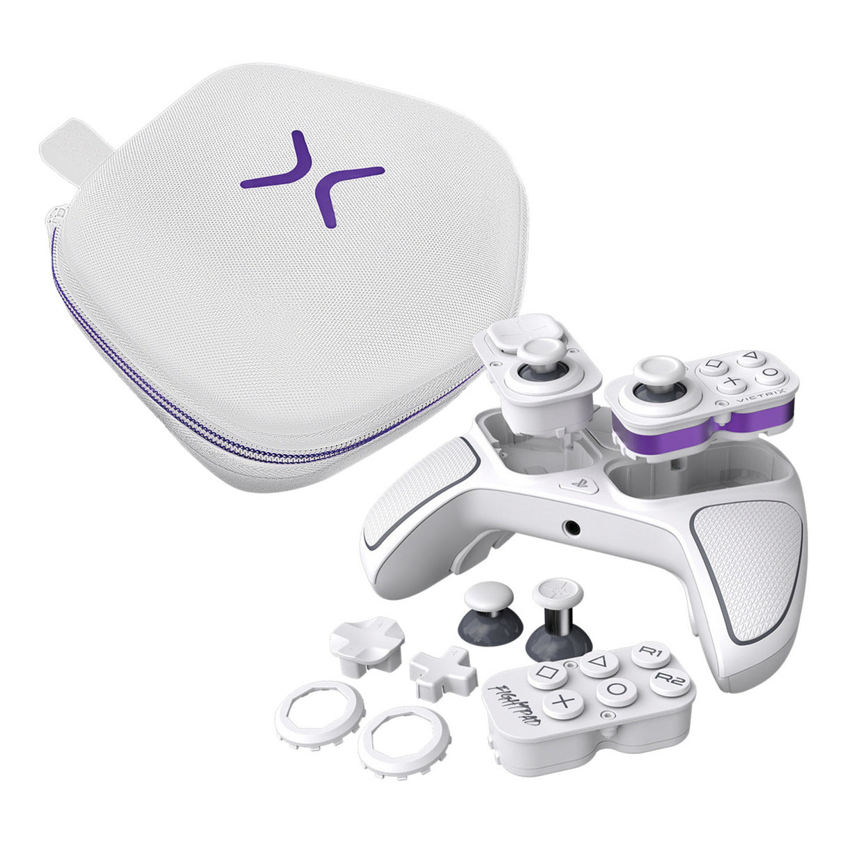 Contrôleur sans fil Turtle beach victrix pro bfg (blanc, playstation 5, playstation 4, PC)