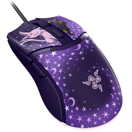 Razer cobra – pokémon espeon umbreon edition gaming muis (lila meerkleurig, 8500 dpi, chroma rgb)