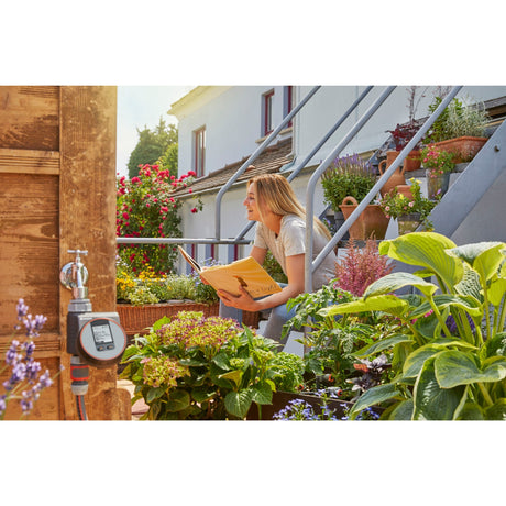 Ordinateur d'arrosage Gardena flexible - aucune application requise - pour balcon ou terrasse