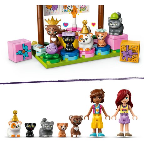 LEGO Friends 42666 Fête d'anniversaire de chat et cabane dans les arbres
