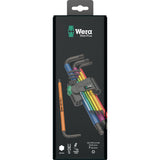 Wera 05073593001 950 spkl 9 sm n sb Clé Allen hexagonale plus multicolore 9 pièces - 1,5-10 mm