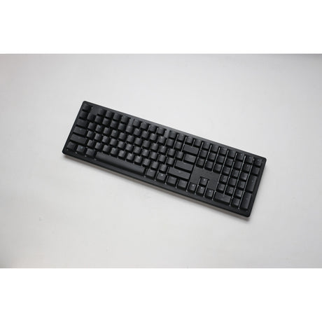 Ducky Zero 6108 clavier de jeu mécanique RVB noir classique (noir, disposition américaine (qwerty), marron cerise mx2a, 100 %, LED RVB, pbt double-shot, échange à chaud, 2,4 GHz | Bluetooth | USB-C)