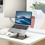 Support pour ordinateur portable Act Connectivity, aluminium, pliable, réglable en hauteur en continu (noir)