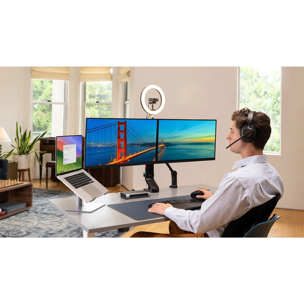 Support universel pour ordinateur portable Kensington pour table (argent)