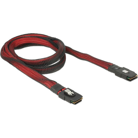 Delock mini SAS SFF-8087 > câble mini SAS SFF-8087 (rouge noir, 1 mètre)