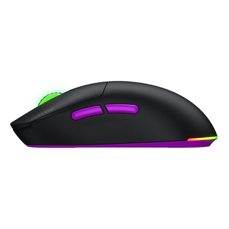 Hator quasar 3 ultra 8k wireless gaming muis (zwart, 400 - 30.000 dpi, rgb, 2.4ghz bluetooth 5.1 usb)