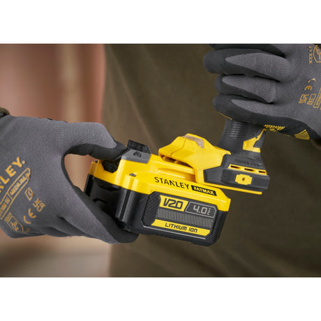 Tournevis à percussion sans balais Stanley fatmax v20 18v (jaune noir, batterie et chargeur non inclus)