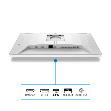 Philips Evnia 27m2n5901a 27 Moniteur de jeu 4k UHD (blanc, 2x HDMI, port d'affichage, 2x USB-A, USB-B, USB-C, 160 Hz 320 Hz)