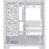 Boîtier tour midi Asus a31 plus (blanc | 2x USB-A | 2x USB-C | verre trempé)