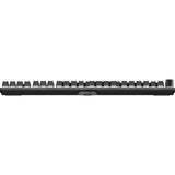 Soyez silencieux! Clavier de jeu mécanique RVB linéaire silencieux à montage léger (noir, disposition américaine (qwerty), linéaire silencieux, 100 %, argb, touches pbt à double prise)