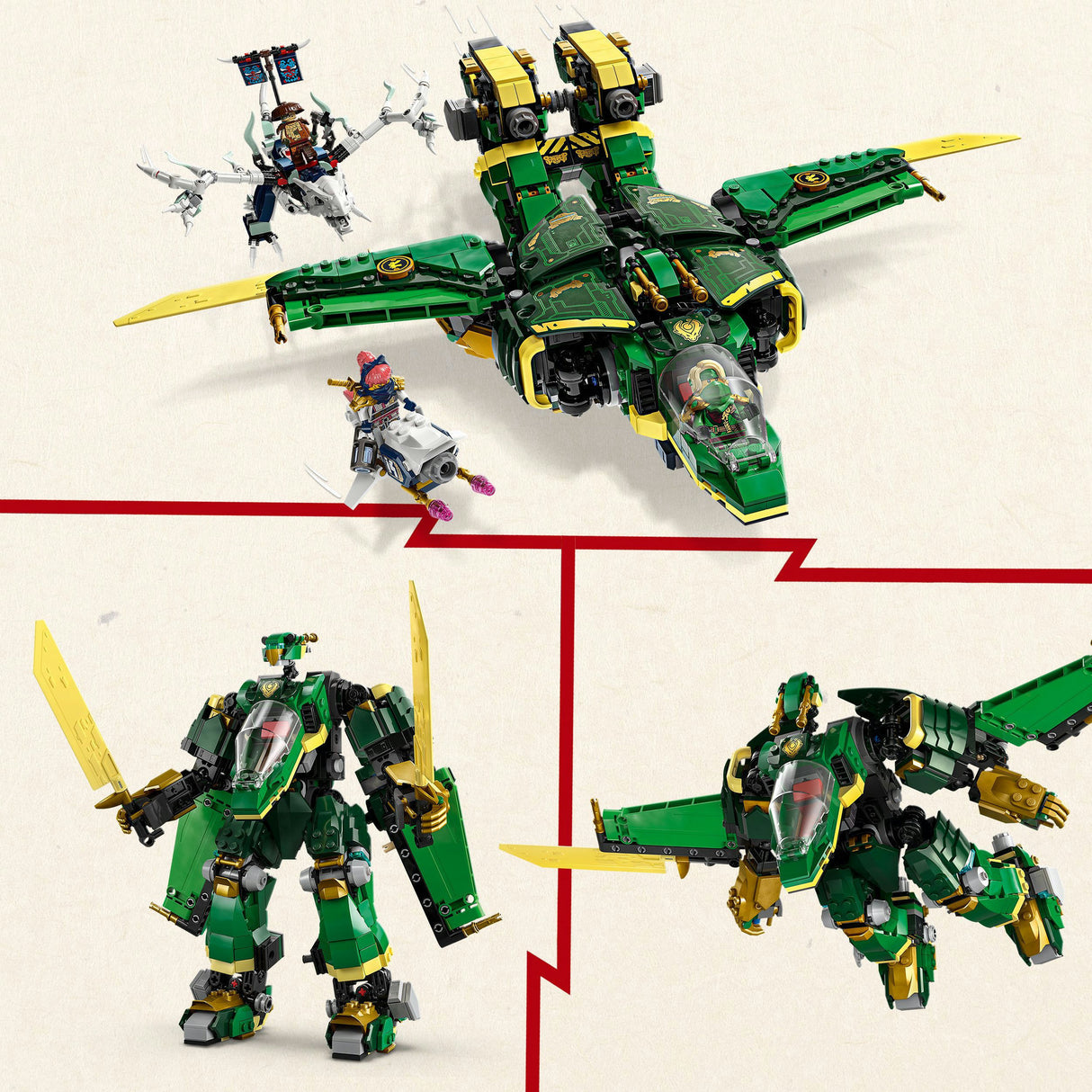 Lego 71845 Le robot avion Lloyds Ninjago