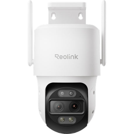 Caméra extérieure à double objectif Reolink 4K - WiFi 2,4 5 GHz - suivi automatique du zoom - inclinaison panoramique - recherche vidéo AI - série trackmix W760