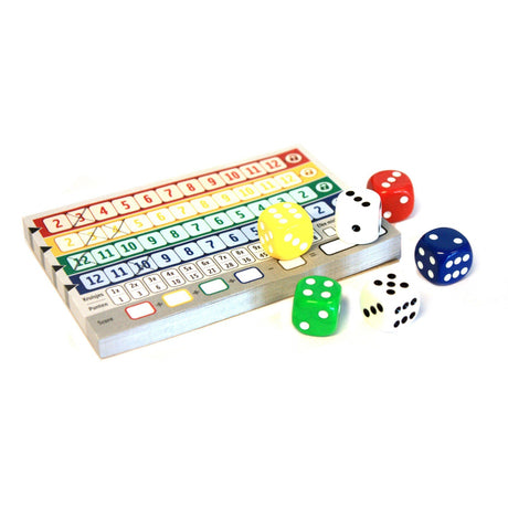 Jeux de gobelin blancs Qwixx Dice Game
