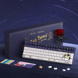 Clavier de jeu mécanique RVB Iqunix F97 Starry Tryst (bleu foncé, disposition américaine (QWERTY), rouge Gateron, 96 %, LED RVB, remplaçable à chaud, PBT, 2,4 GHz | Bluetooth 5.1 | USB-C)