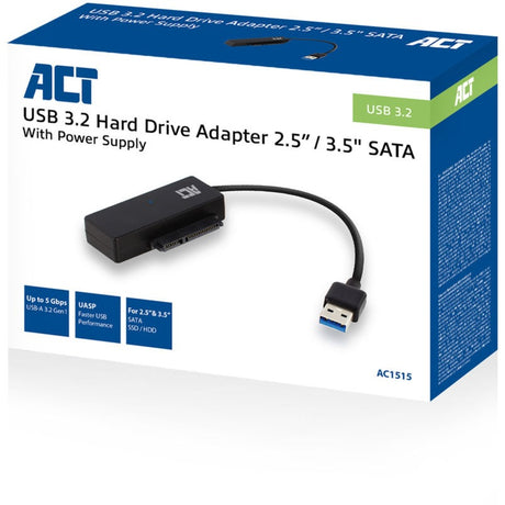 Act Connectivité Connectivité USB 3.2 GEN1 à 2,5 3,5 pouces Câble adaptateur SATA V
