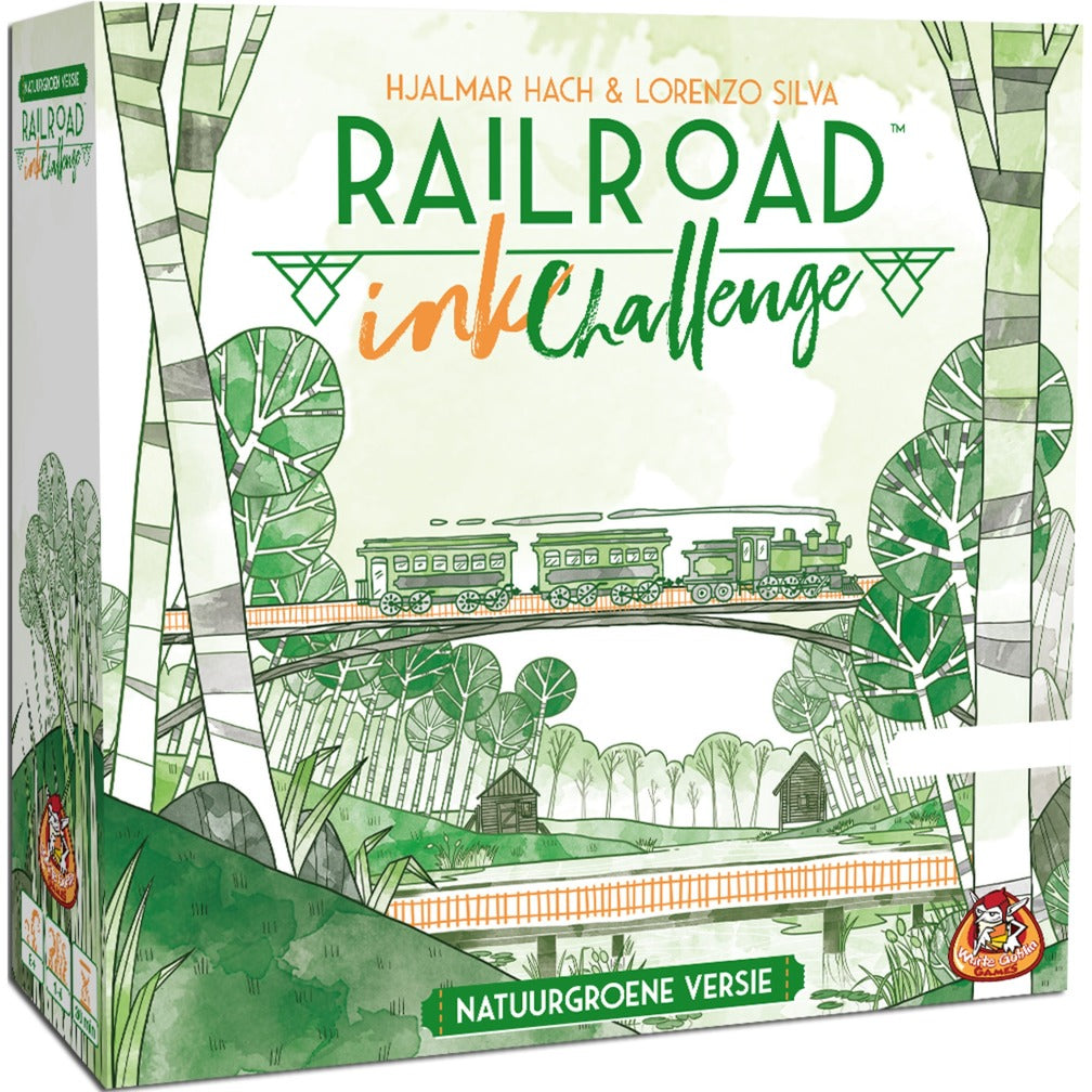 Jeu de dés White Goblin Games Railroad Ink (version verte naturelle) (néerlandais, 1 à 4 joueurs, 30 minutes, à partir de 8 ans)