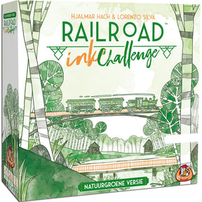 Jeu de dés White Goblin Games Railroad Ink (version verte naturelle) (néerlandais, 1 à 4 joueurs, 30 minutes, à partir de 8 ans)