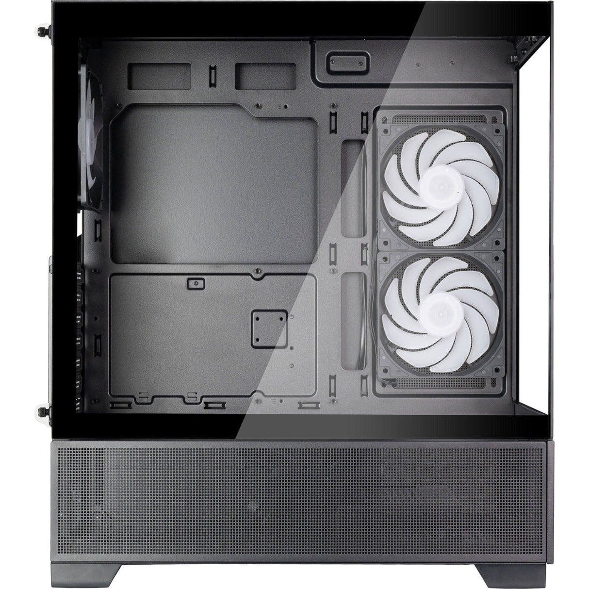 Boîtier mini tour Silverstone lucid 05 (noir | 2x USB-A | 1x USB-C | RVB | verre trempé)