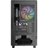 Boîtier tour midi Xyz pc gear atom (noir | 2x USB-A | 1x USB-C | verre trempé)